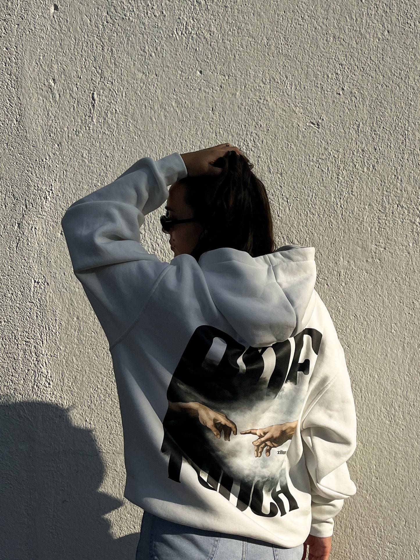'ONE TOUCH' HOODIE WHITE