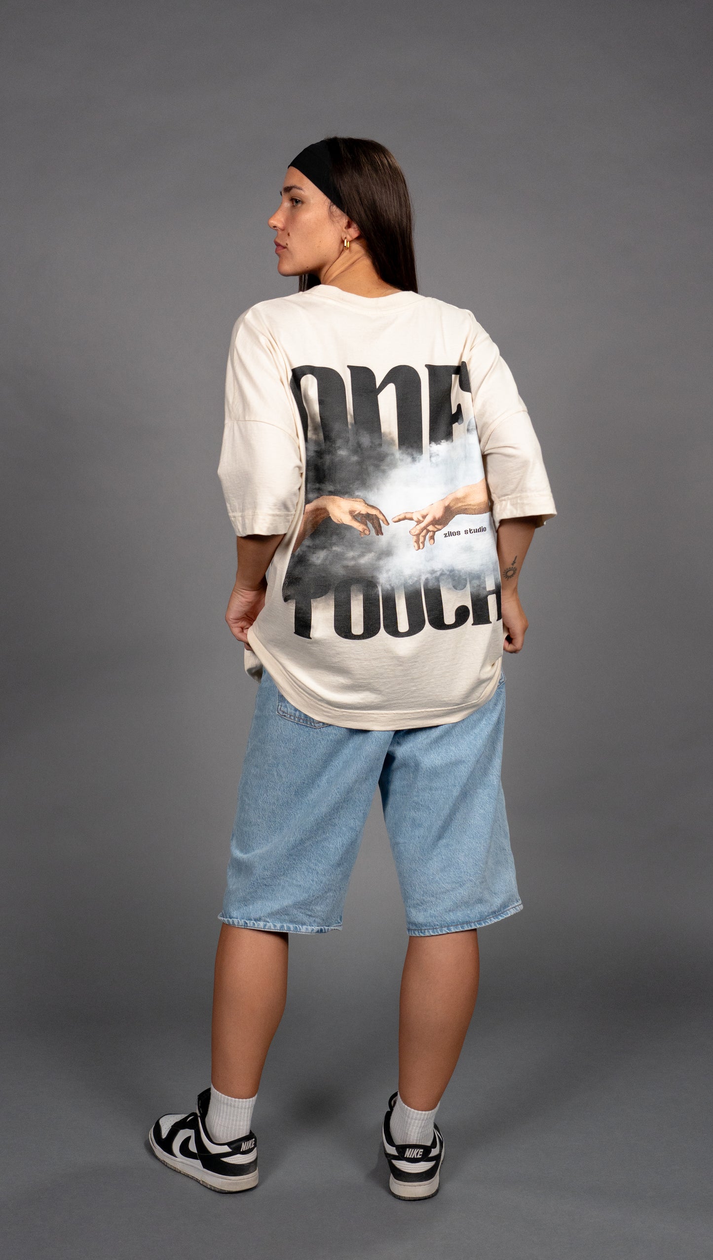 'ONE TOUCH' T-SHIRT BEIGE